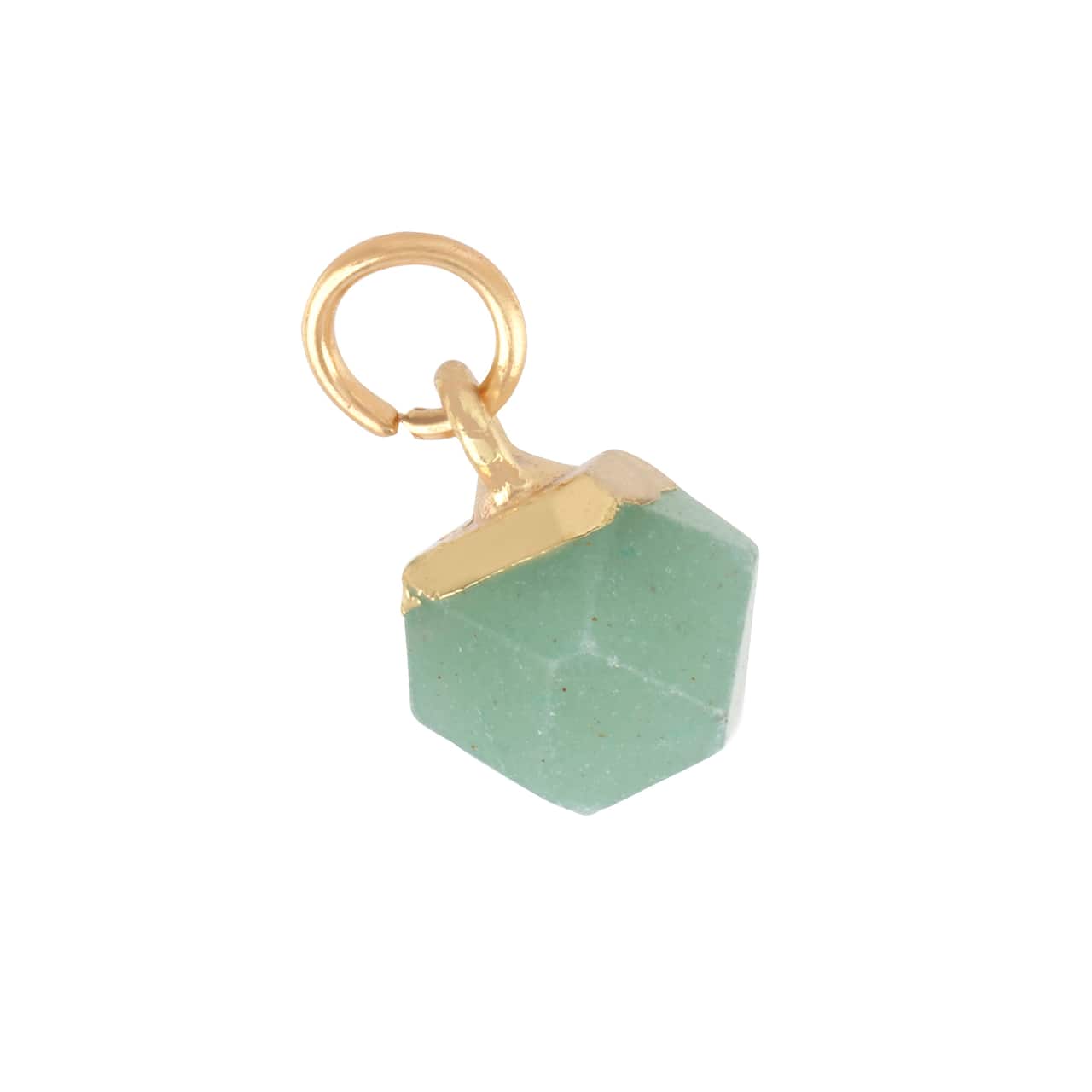 12 Pack: Natural Stone Faceted Ball Charm by Bead Landing™